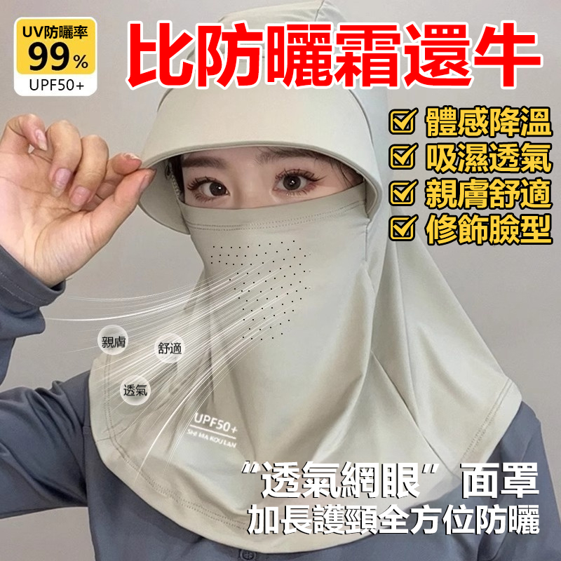 全臉遮陽帽子