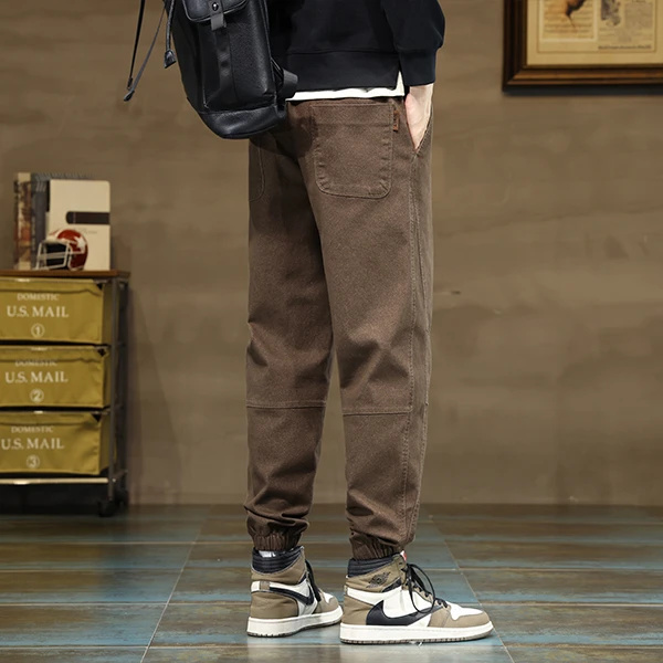 寬鬆束腳工裝褲