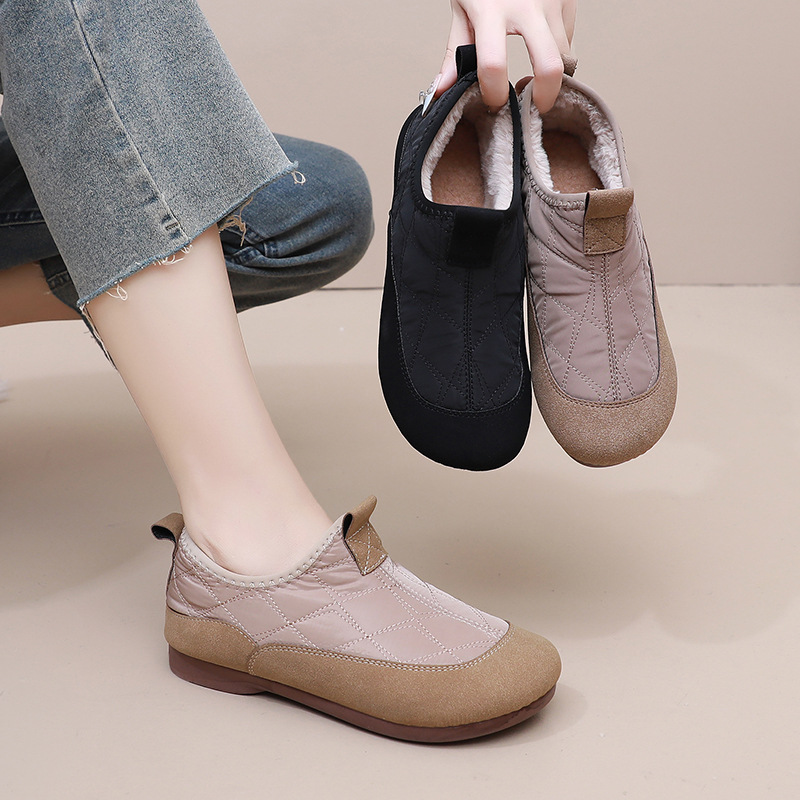 一腳蹬豆豆棉鞋